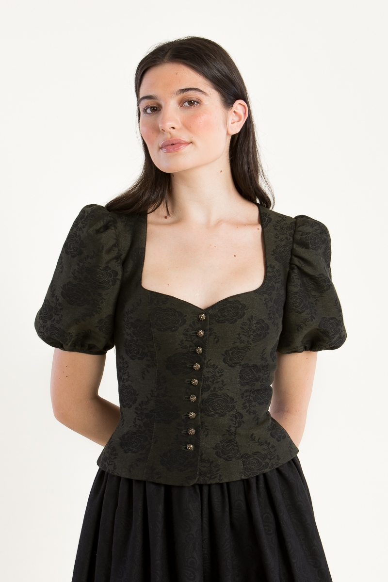 Trachtenmieder Bella A004795-735 bronzegrün