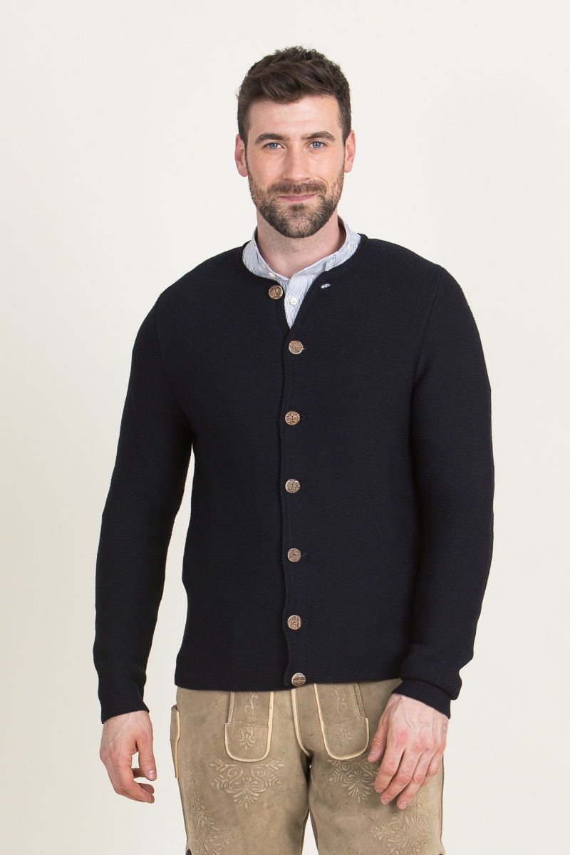 Strickjanker Aloisius tintenblau A003076
