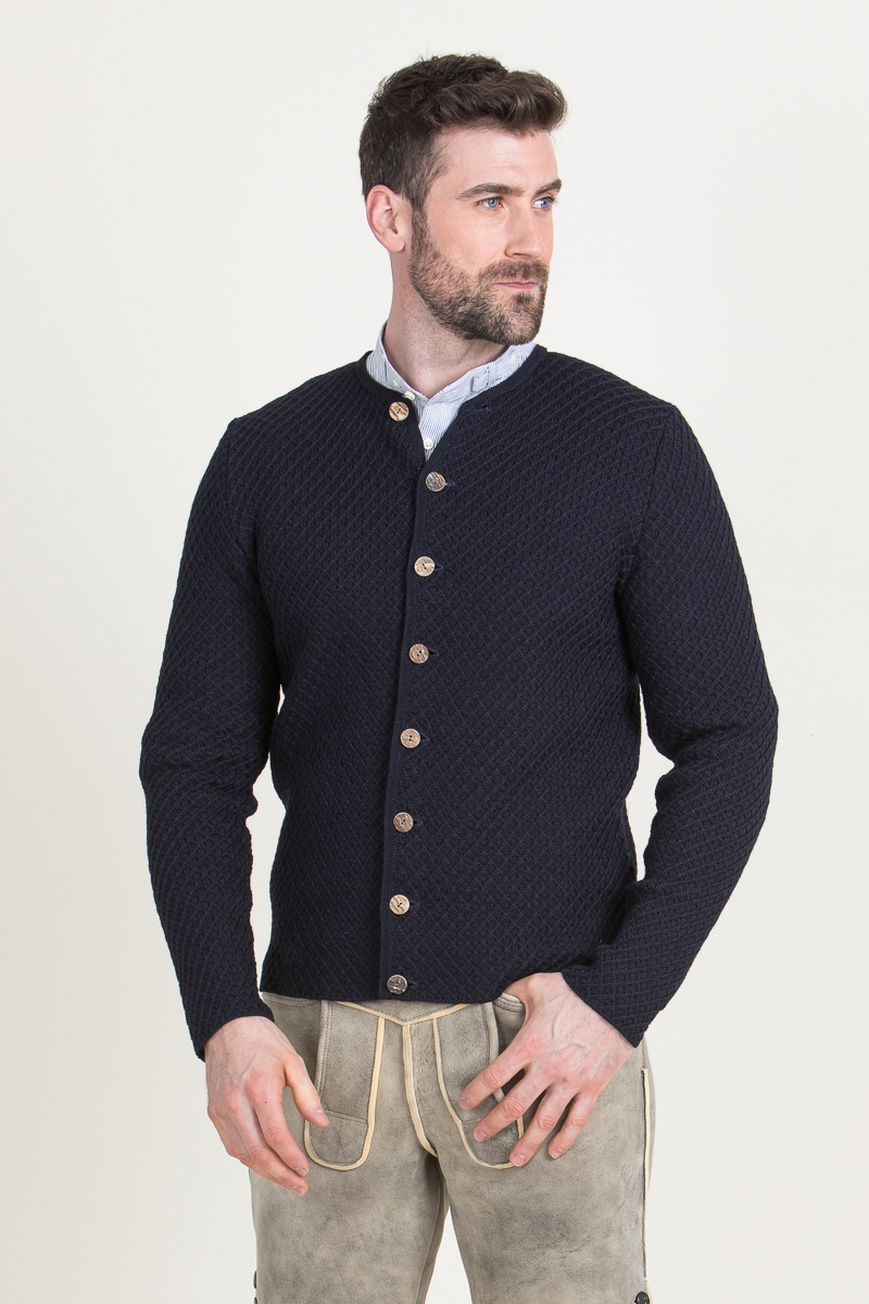 Strickjanker Xaver tintenblau