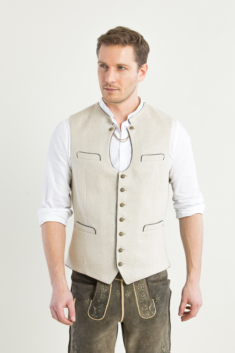 Trachtenweste Ignaz A005048-175 offwhite