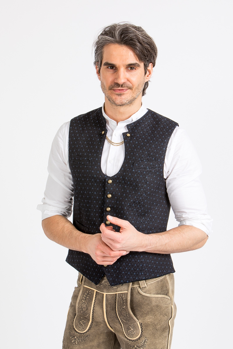 Miesbacher Trachtenweste Ignaz A005447 navy