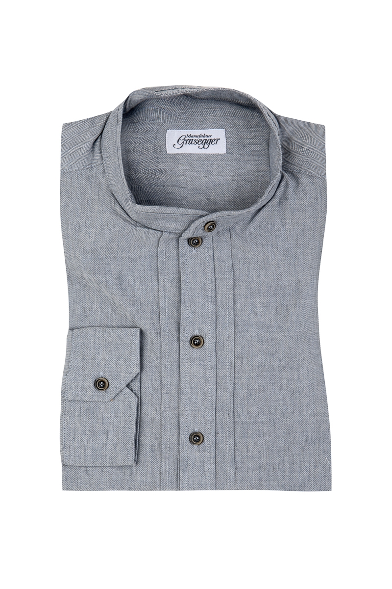 Trachtenhemd Kissing 25130-047 blau