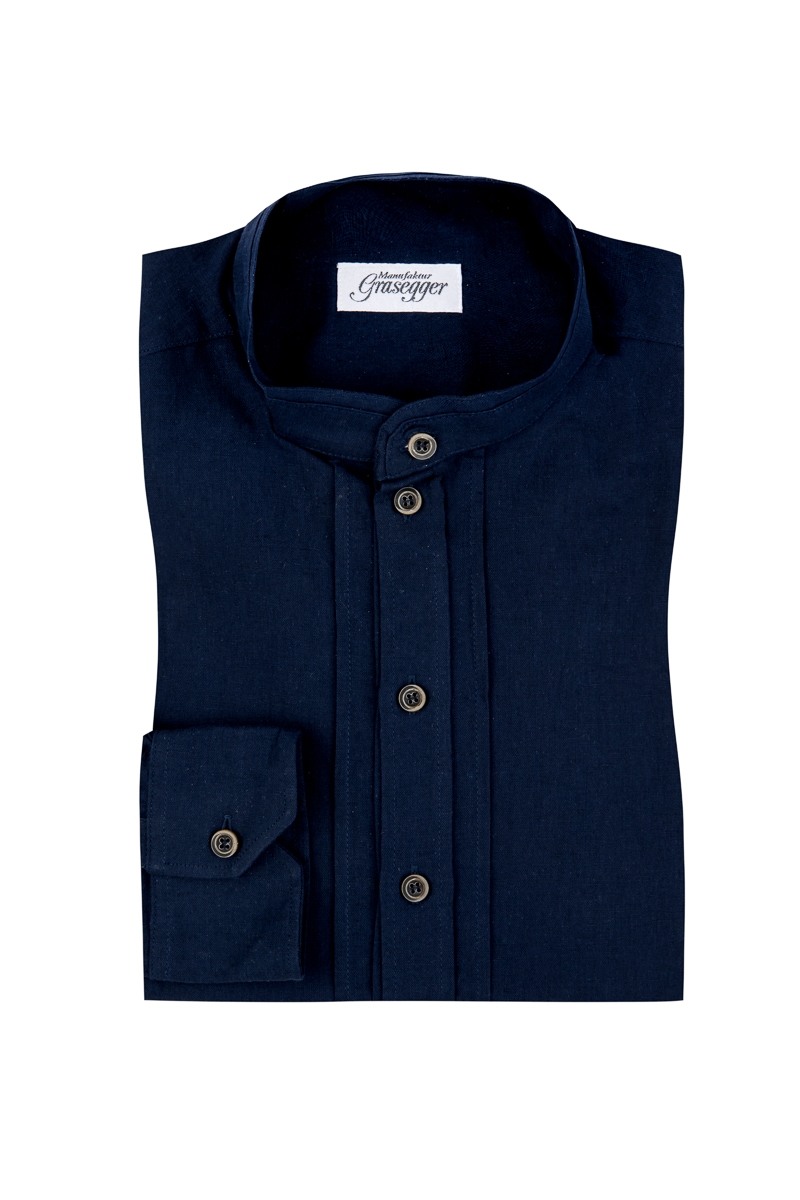 Trachtenhemd Kissing 25125-046 blau