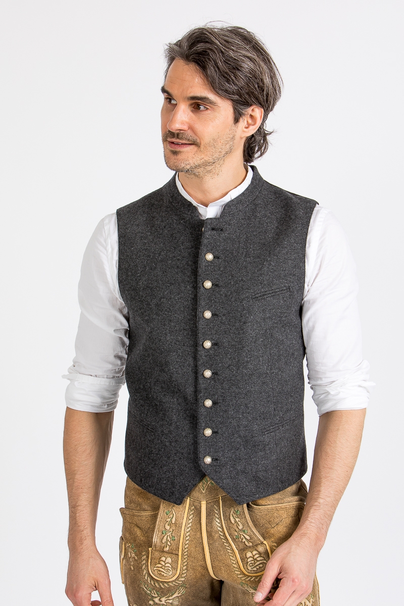 Trachtenweste Aurach 25232 anthra