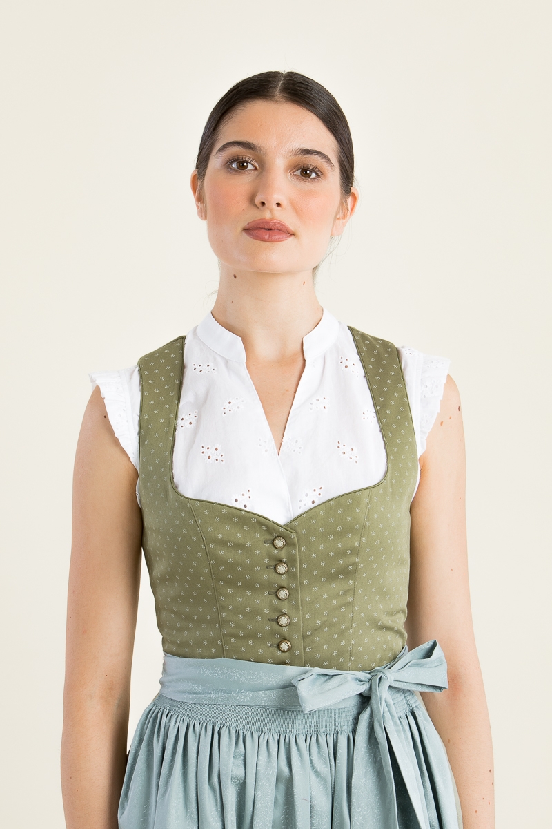 Dirndlbluse mit Flügelarm Anja weiß