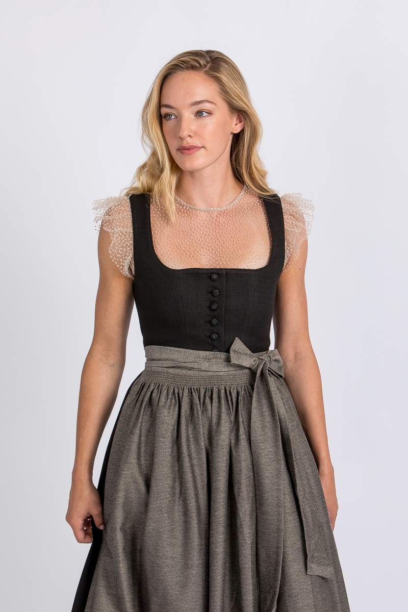 Dirndl Pillersee 2059-89 schwarz/beige