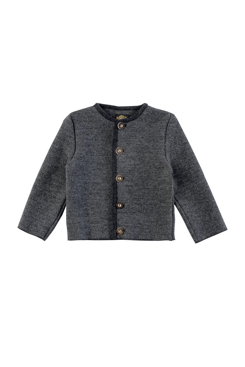 Kinder Strickjanker Wals grau