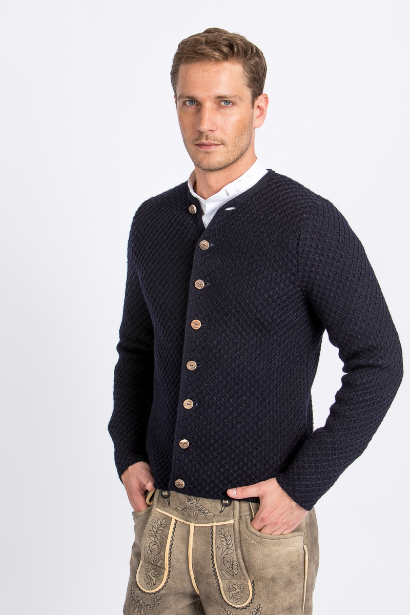 Strickjanker Xaver tintenblau