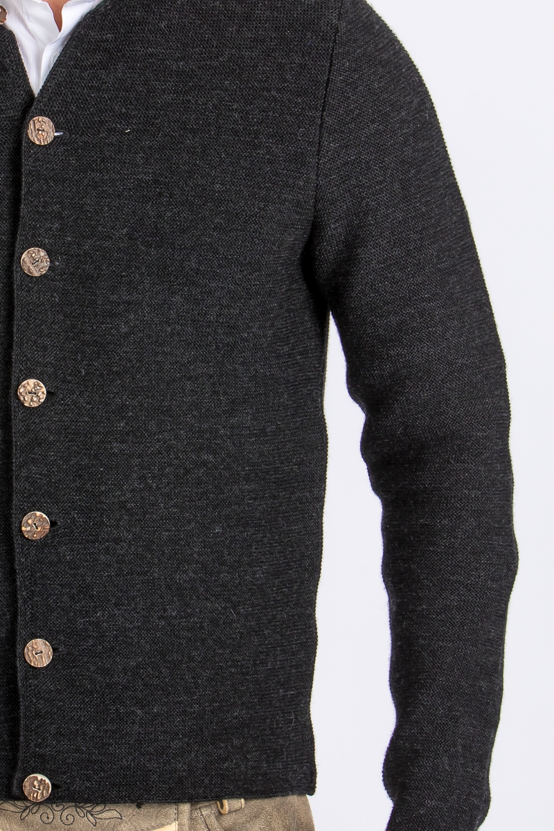 Strickjanker Aloisius A003076-985 kaviarschwarz