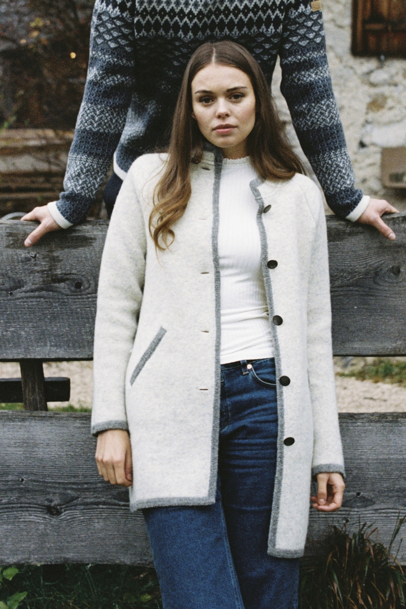 Walkjacke Albertina ecru