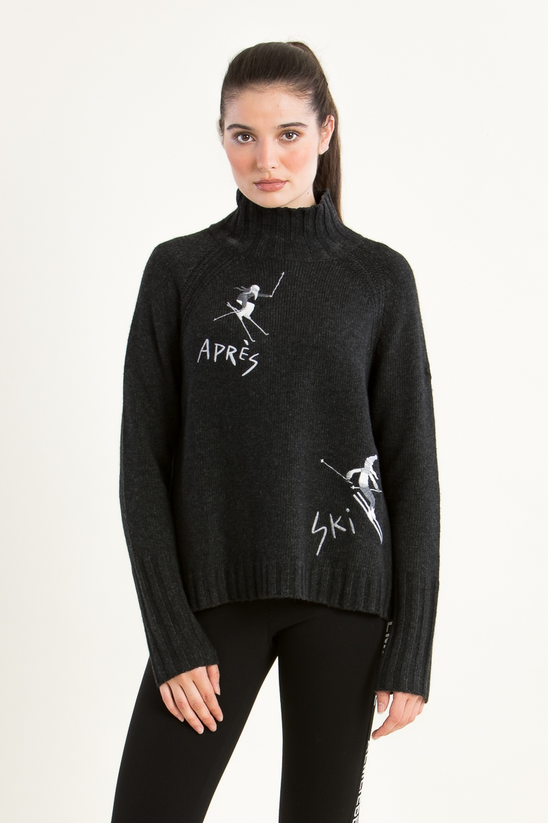 Rollkragenpulli Janica black