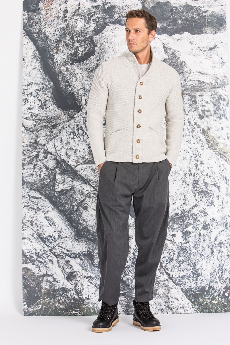 Strickjanker Martl natur/kiesel