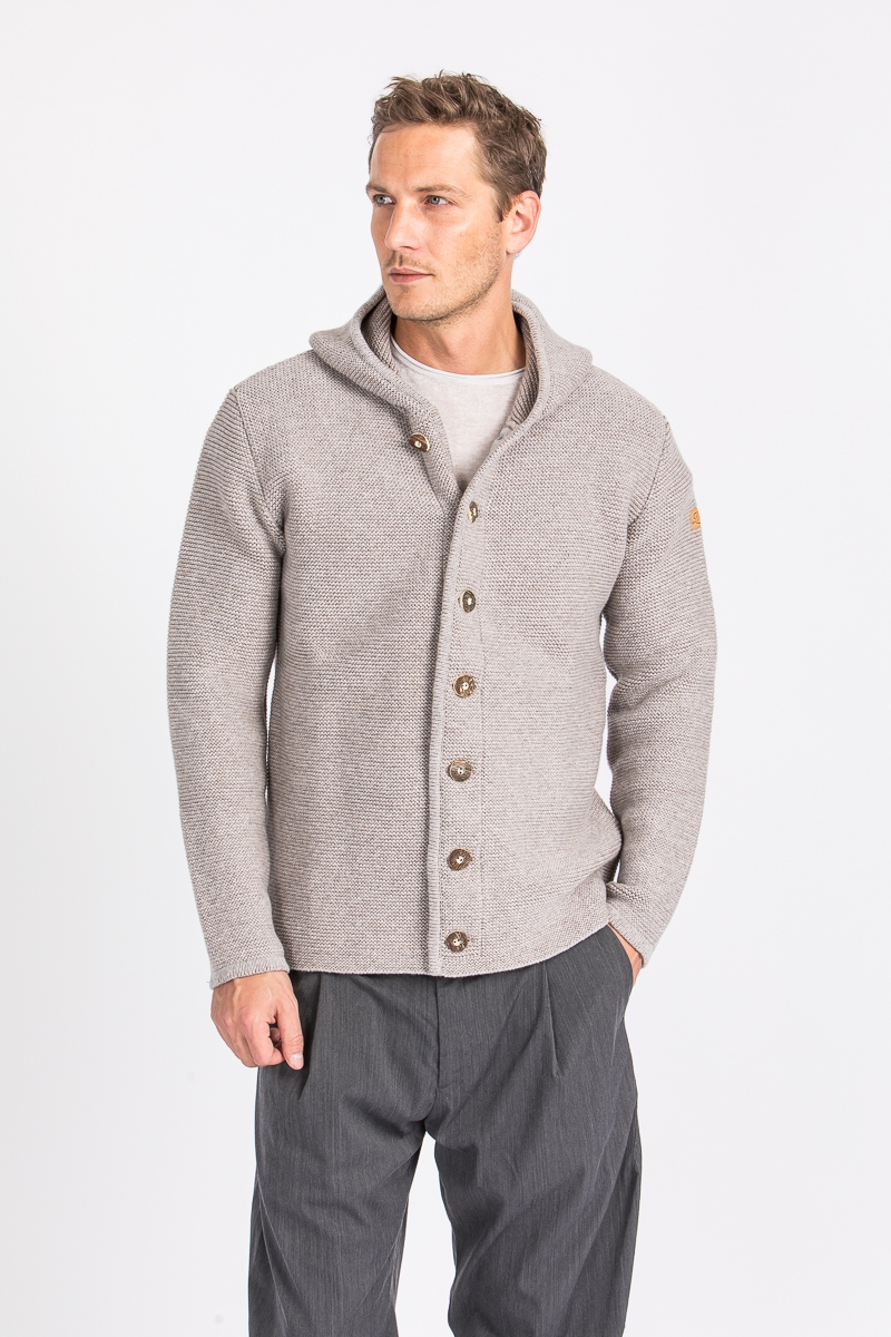 Kapuzenjanker Thomas II Marmor-Trüffel