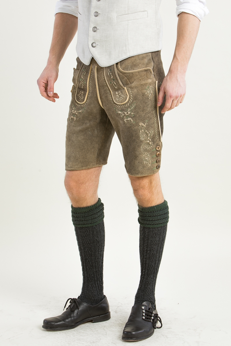 Hirschlederhose Gamskogel old grey