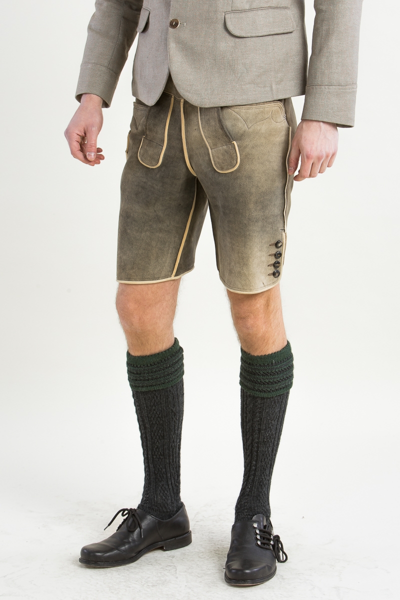 Reh Lederhose Nassfeld altschwarz