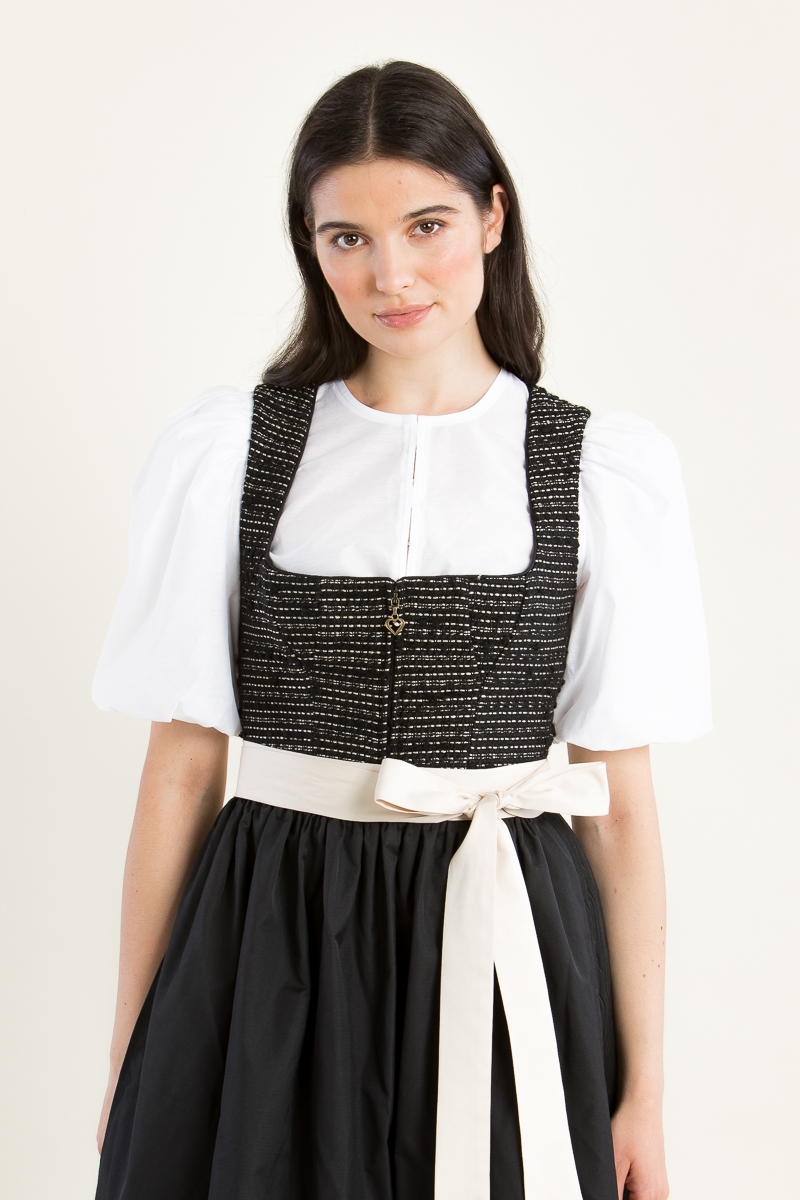 Dirndlbluse mit Puff Libby weiss