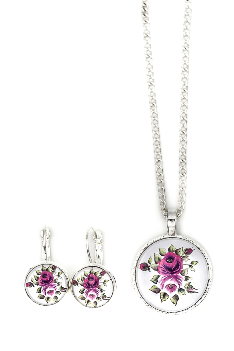 handg'macht mit Liebe Schmuckset 501 rosa/silber 