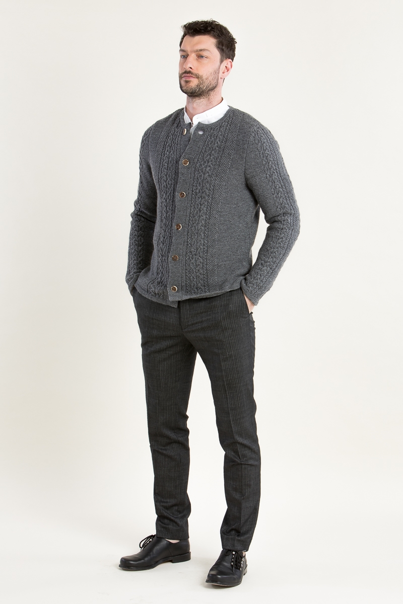 Strickjanker j-121 grau