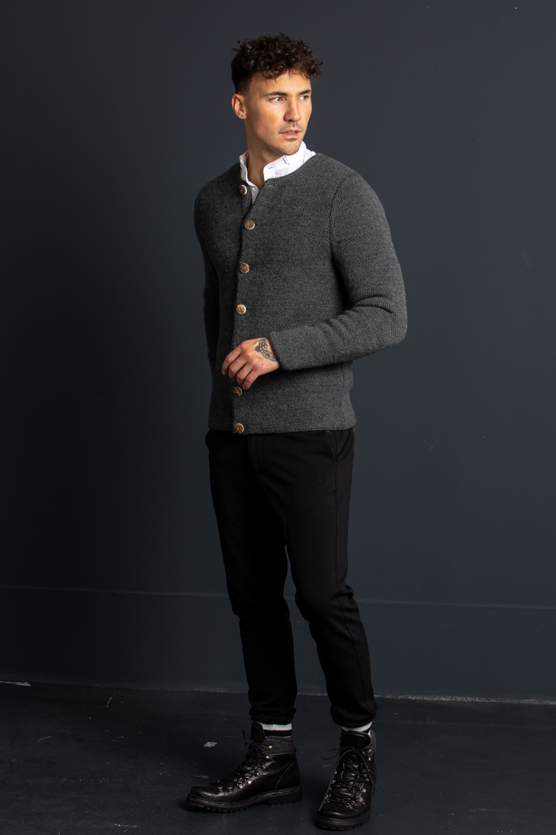 Strickjanker Toni A000677 asphalt
