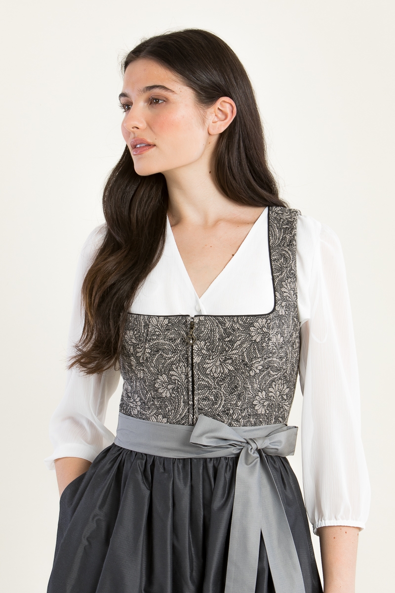 Dirndlbluse aus Chiffon Petra ecru