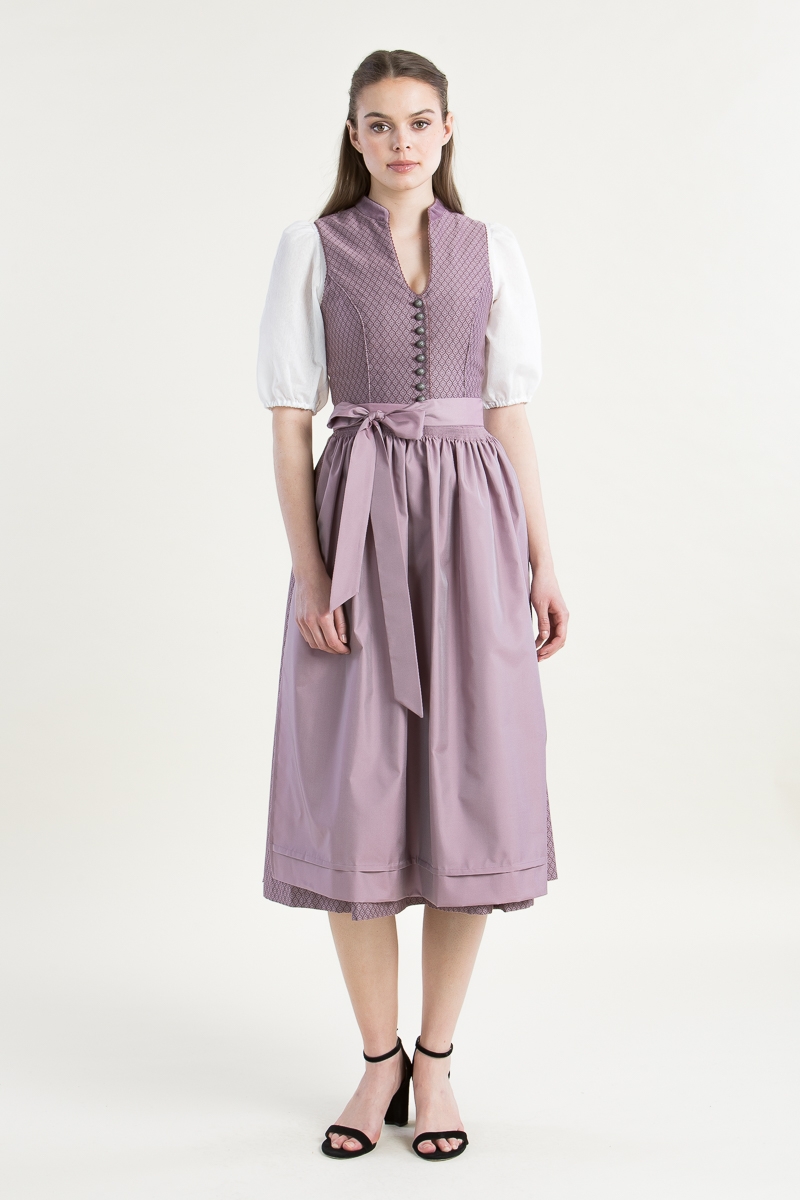 Hochgeschlossenes Dirndl Agnes altrosa