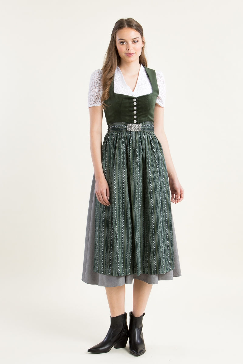 Samtdirndl 84219-17 grün