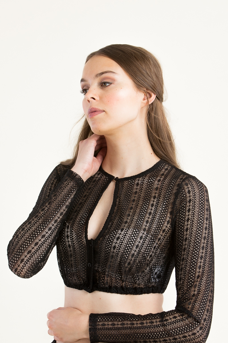 Dirndlbluse Dunja 2970-80 schwarz