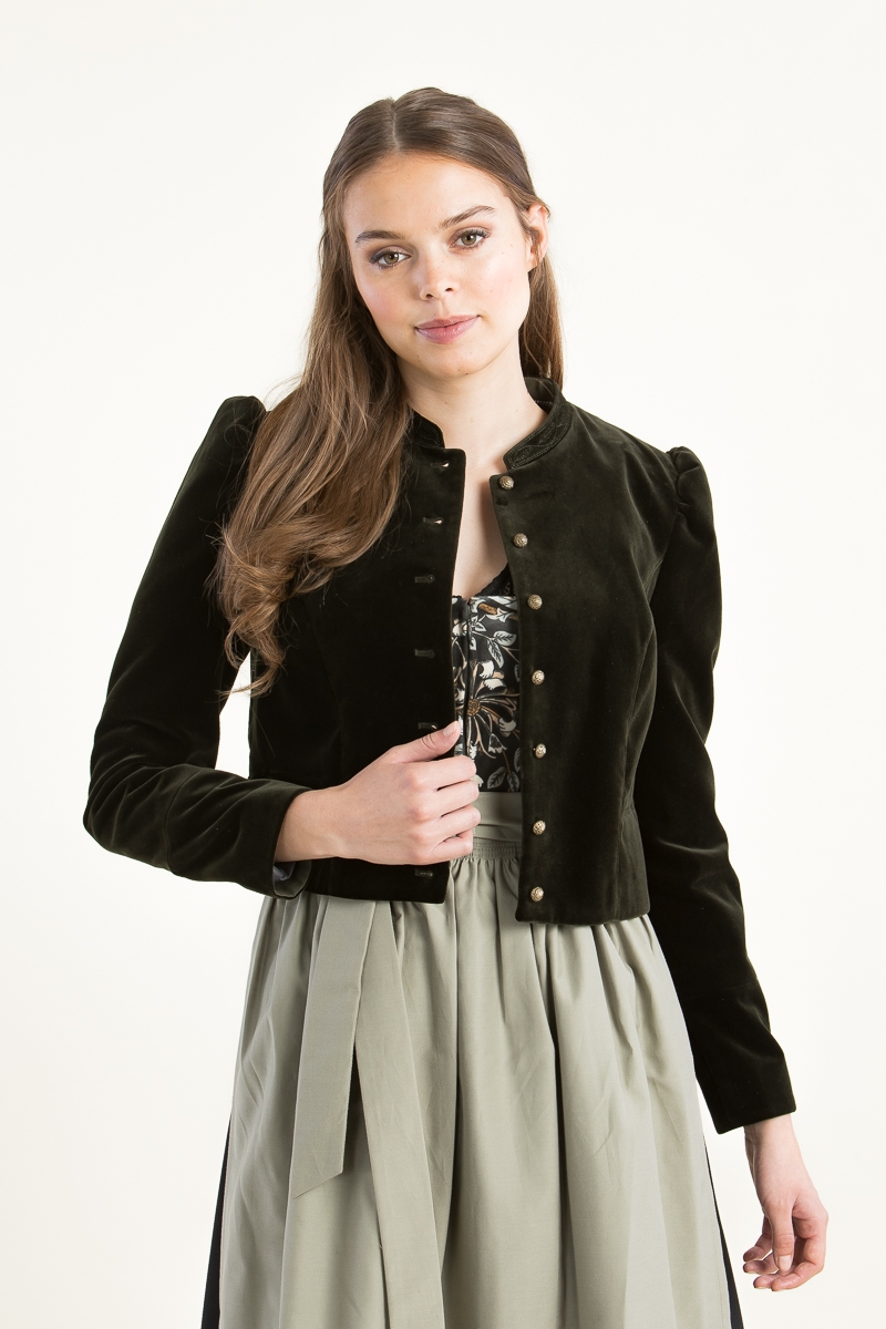 Samtjanker Florina A004768-735 bronzegrün