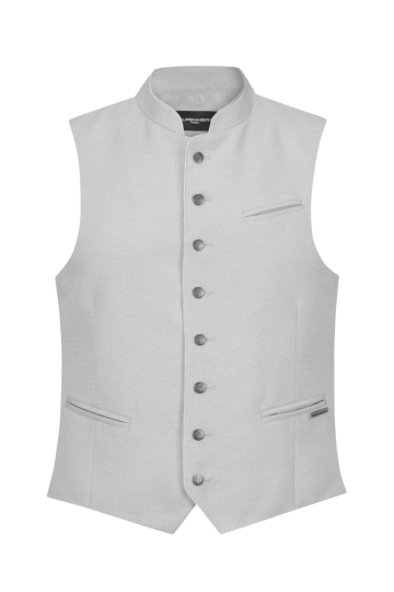 Trachtenweste Sebastian hellgrau