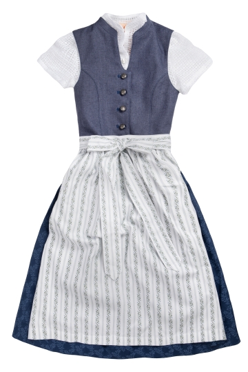 Kinderdirndl inkl. Bluse 551201-42304 blau