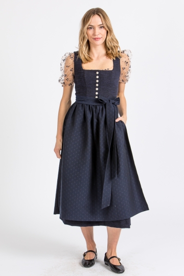 Blaues Dirndl Danz Bodn (80cm)