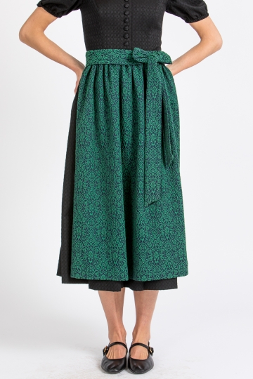 Dirndlschürze Zenzi grün/blau gemustert