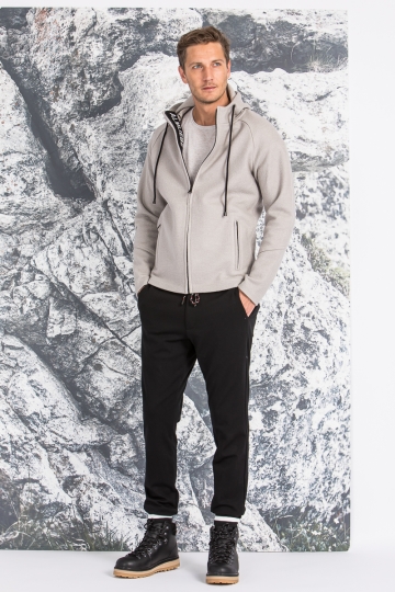 Kapuzenjacke aus Walk Herzogstand