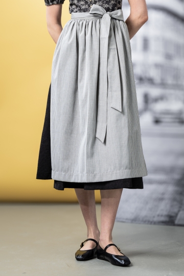 Dirndlsch&uuml;rze Zenzi anthra gestreift