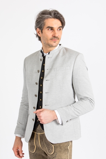 Herren Trachtenjanker Julian hellgrau