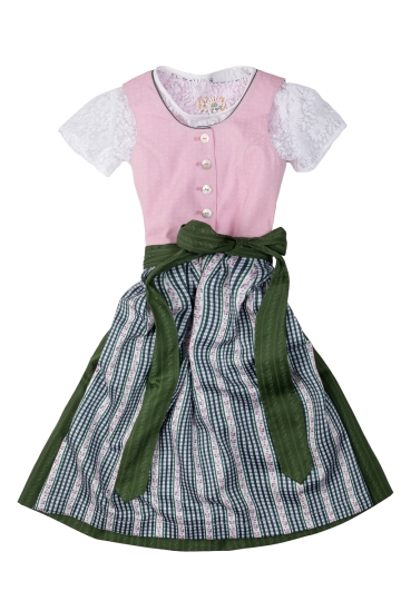 Kinderdirndl inkl. Bluse 53581 rosa