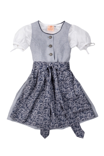 Kinderdirndl inkl. Bluse 542611 blau