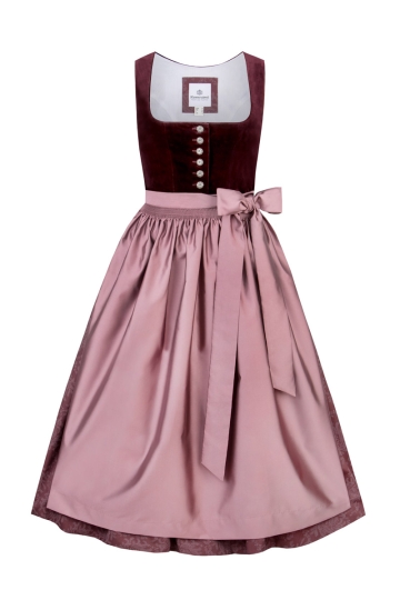 Samtdirndl Pillersee 2005-22 bordeaux (80cm)
