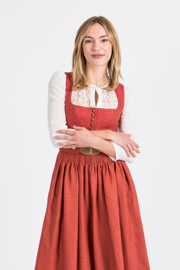 Dirndl Monika K1065 sauerkirsche-blutorange