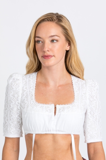 Dirndlbluse Ava A005306 weiß