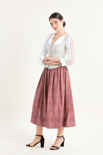 Trachtenrock Minna A004430 430 hibiskusrot