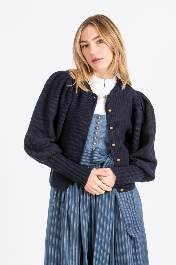 Trachtenjacke aus Strick Gisela marine