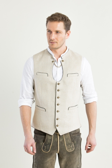 Trachtenweste Ignaz A005048-175 offwhite