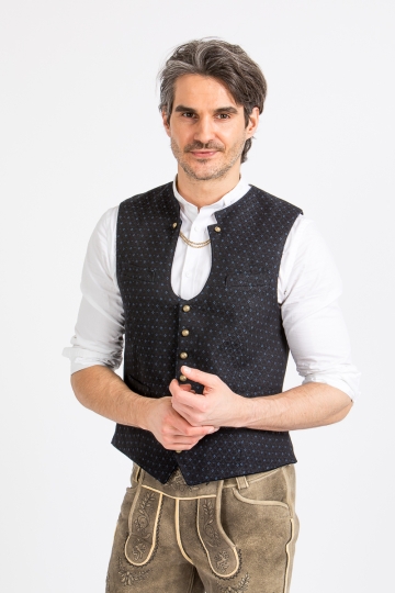 Miesbacher Trachtenweste Ignaz A005447 navy
