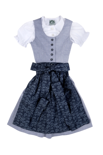 Kinderdirndl inkl. Bluse Bergsee 6003 blau