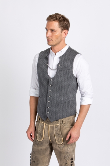 Trachtenweste Alex 51520 grau