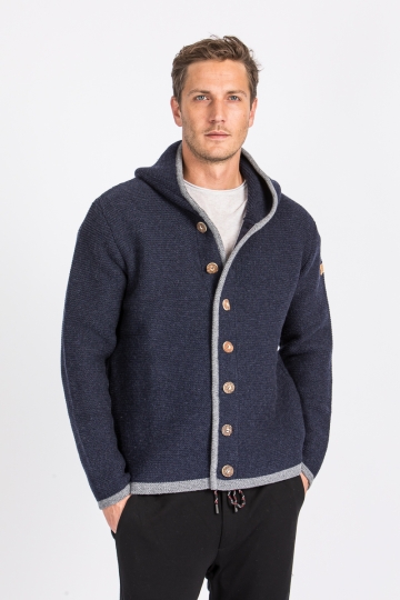 Liebling Herren Kapuzenjanker Thomas II navy/grau