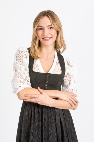 Dirndlbluse mit Puffarm Roselina offwhite