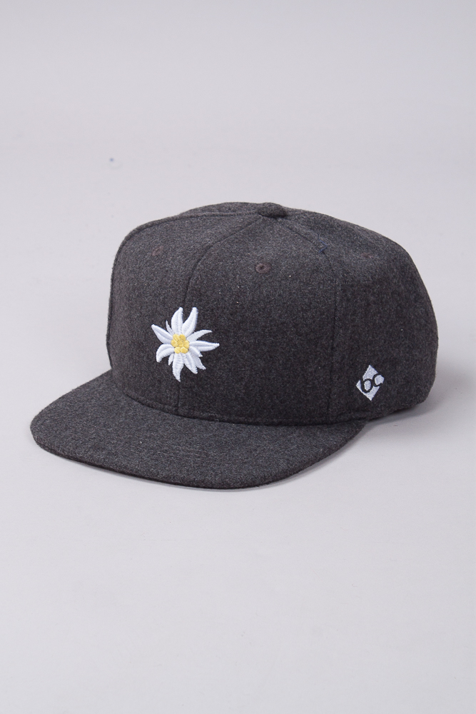 Bavarian Caps Edelweiss dunkelgrau