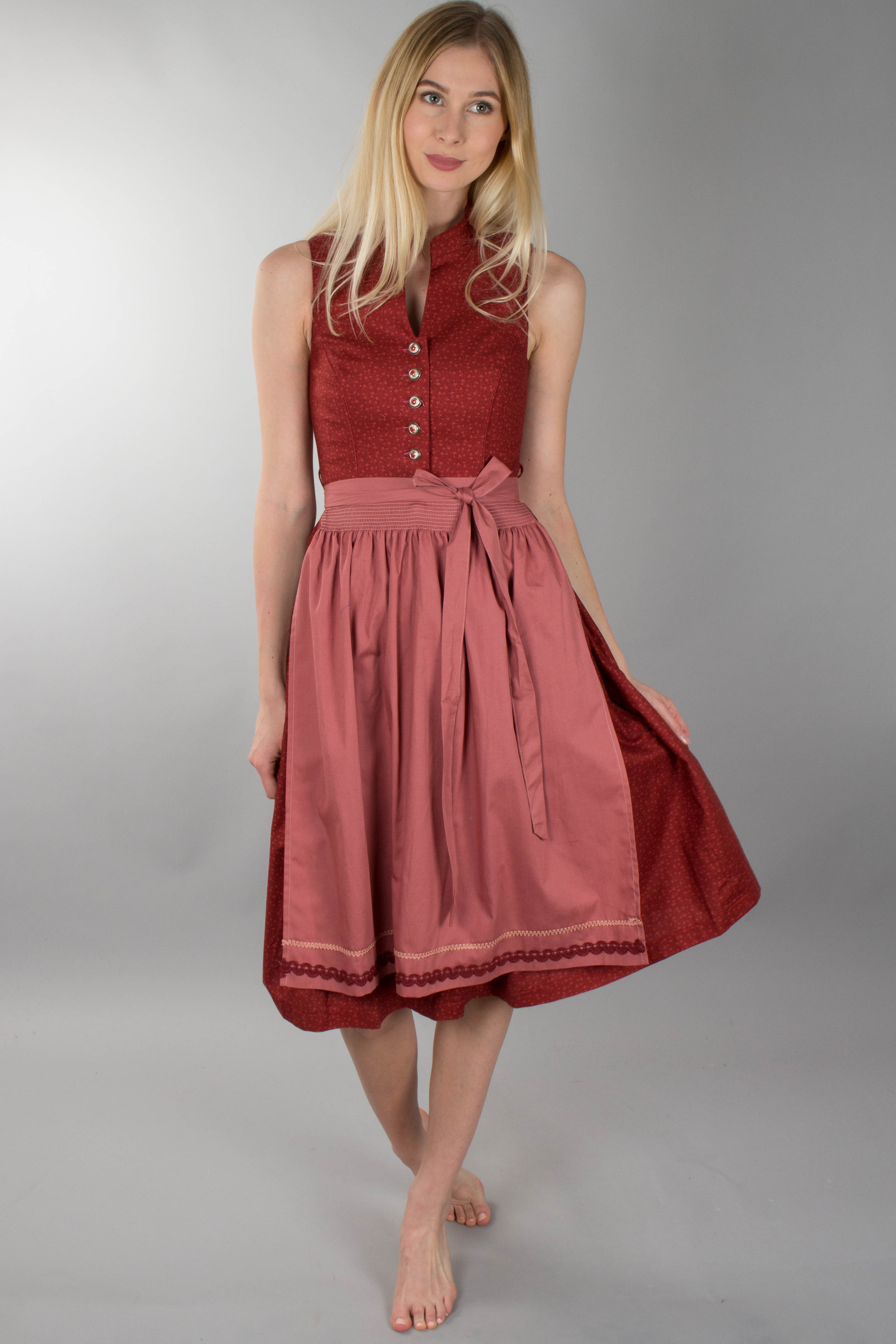 Marjo Damen Dirndl Barbara rot